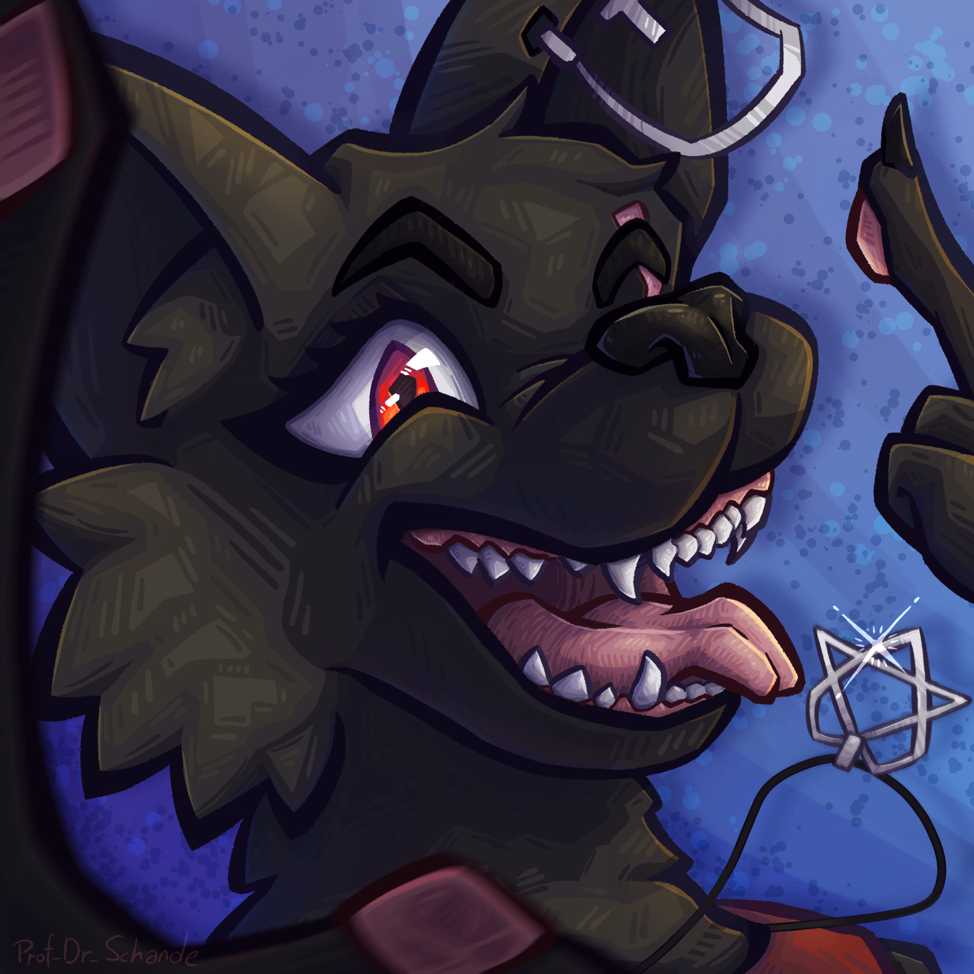 Close up Portrait of the redesign of one of my original characters